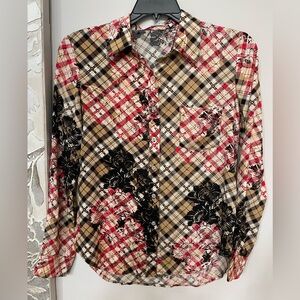 Wayf floral plaid Blouse